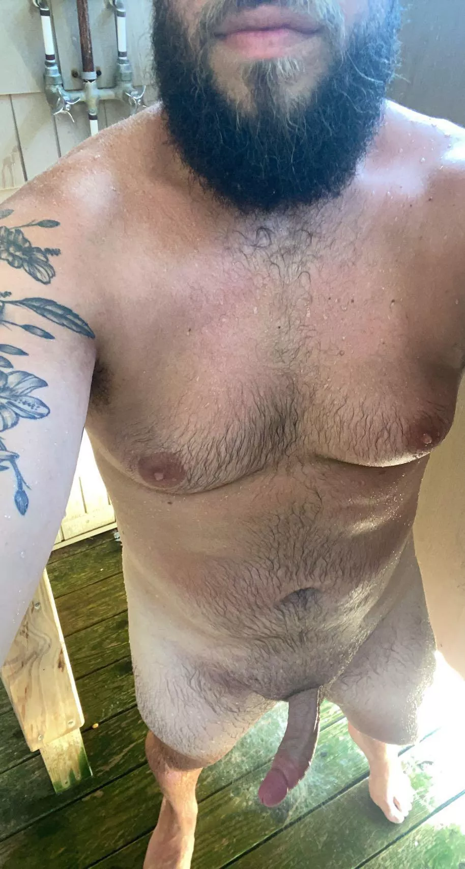 Missing my outdoor shower in this cold weather