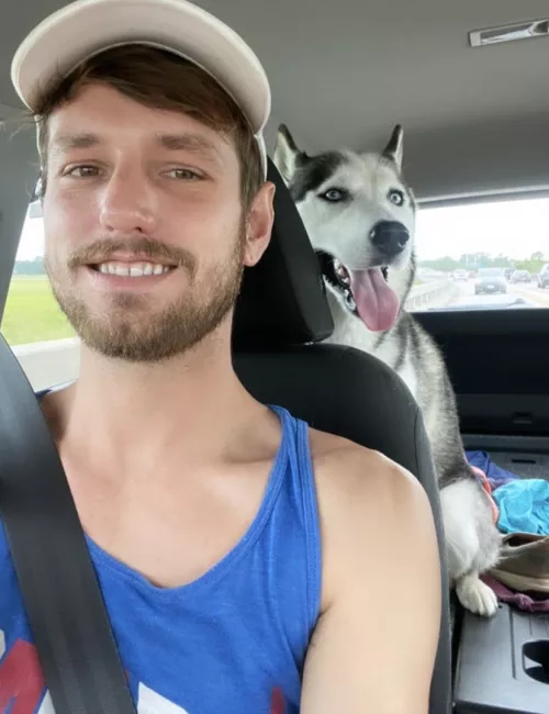 Missing summer days with my puppy dawg 🐺