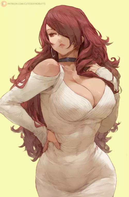Mitsuru in a dress [Persona]