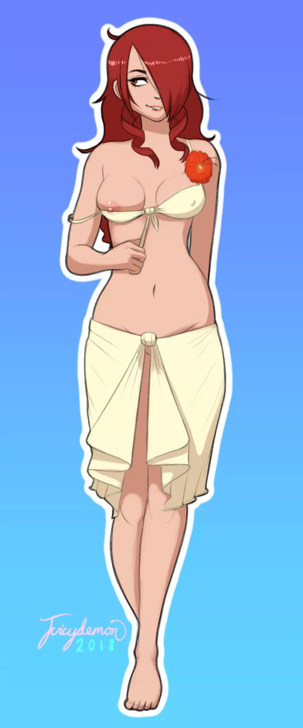 Mitsuru slips a nip Mitsuru slips a nip