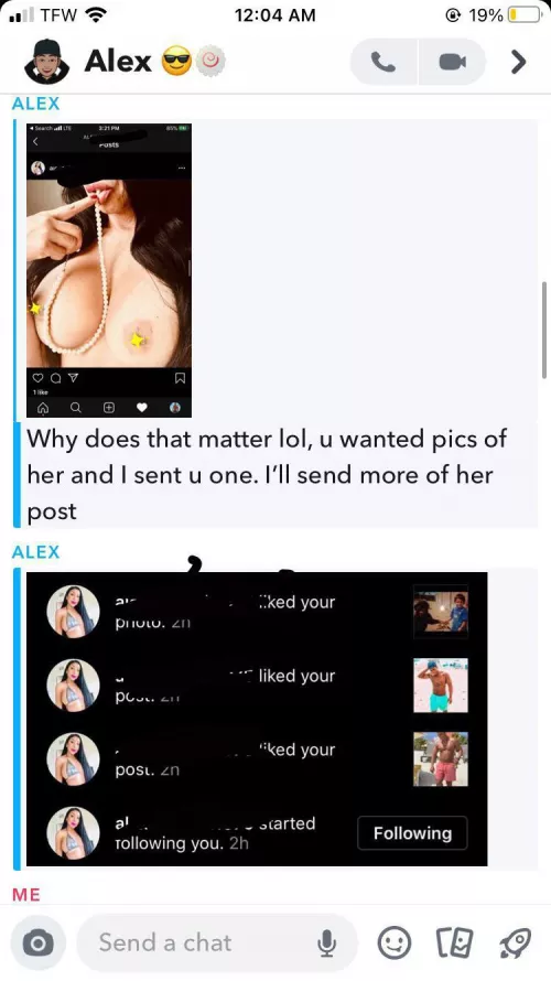 Mom showing my friend her titties 🍈