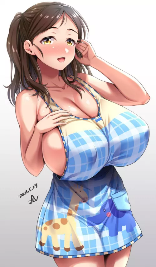 Mommy looks great in that apron