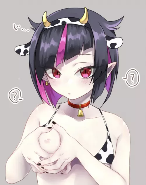 Moo moo milkers! I think he needs to be milked ;)