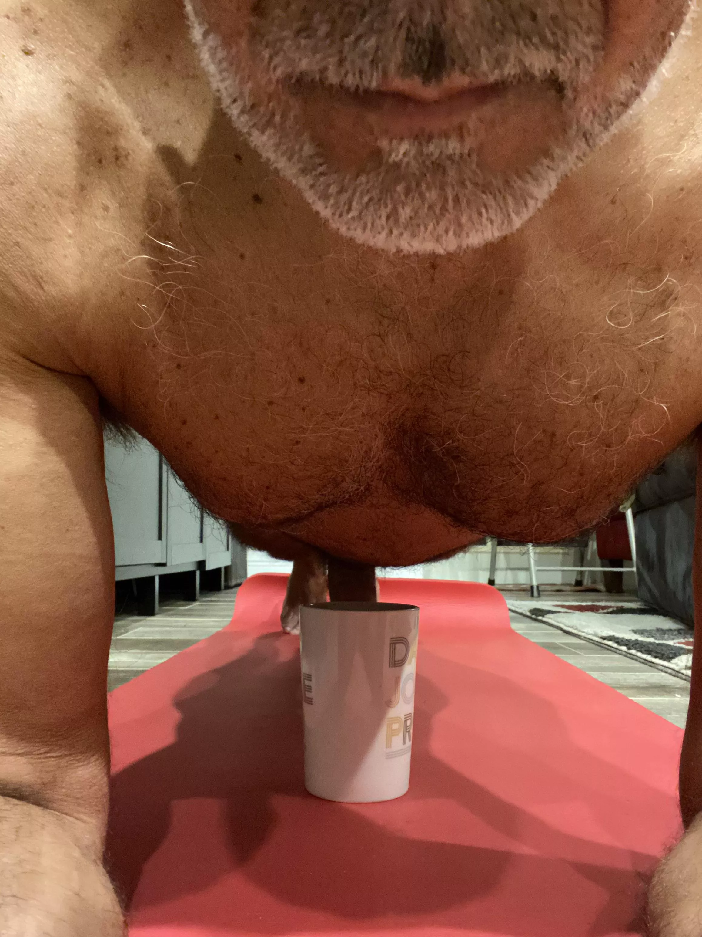 Morning Coffee helps me keep a Stiff Plank!!😉 Morning Coffee helps me keep a Stiff Plank!!😉
