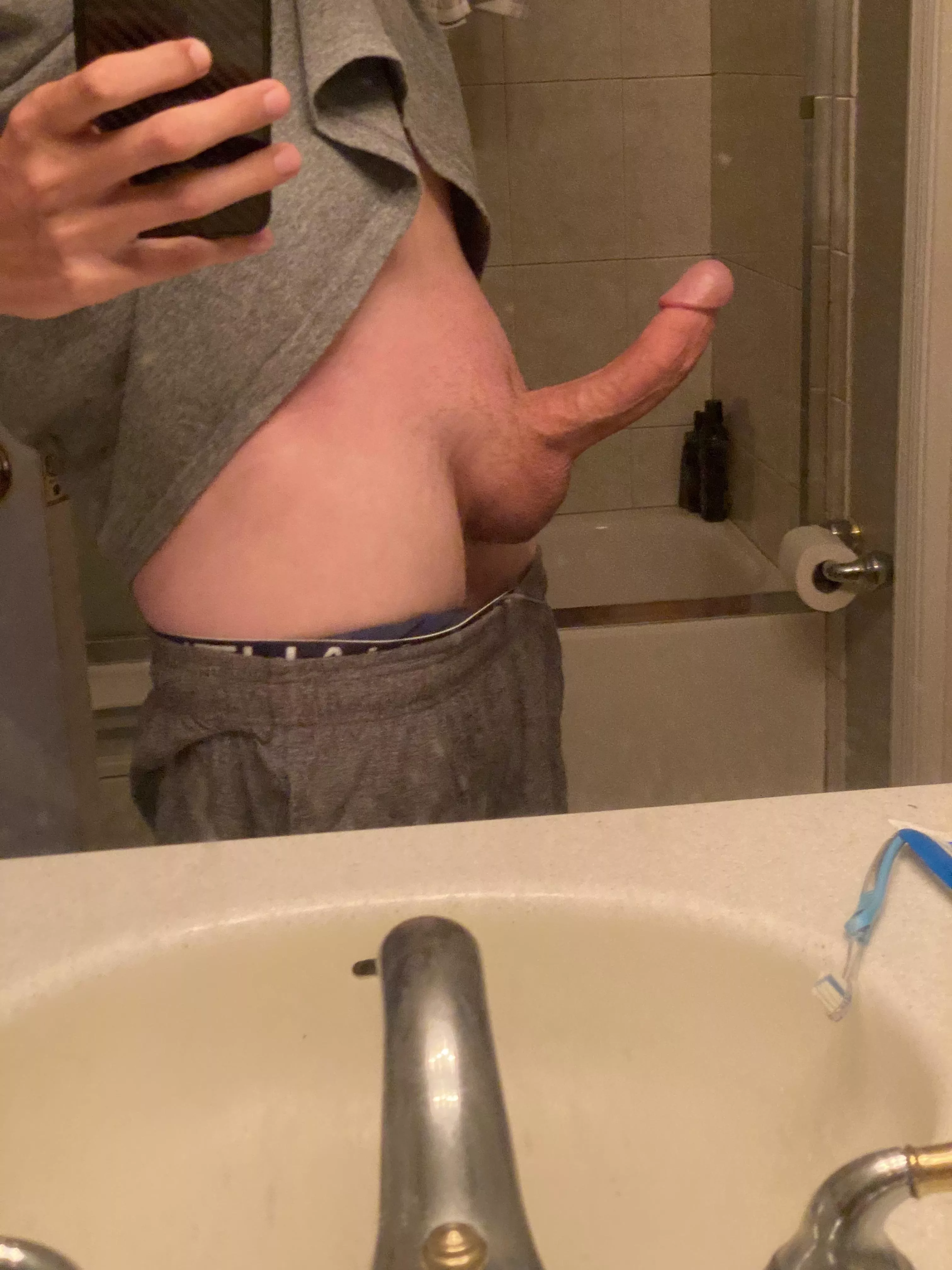 Morning wood still up 😉