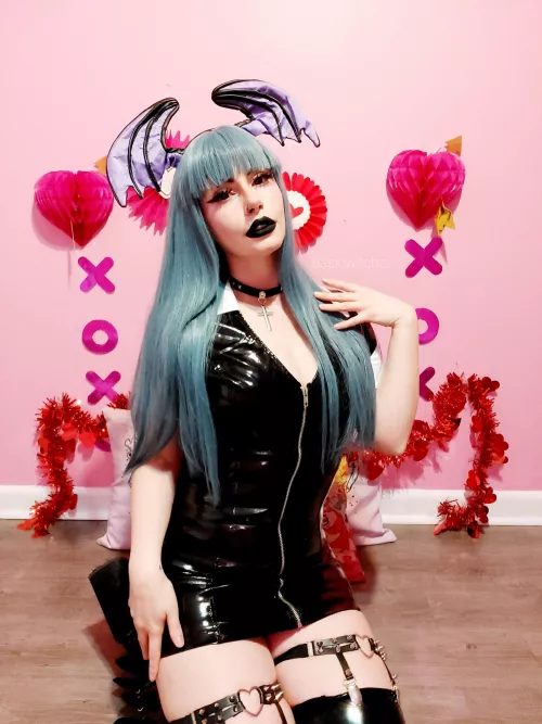 Morrigan V-Day Cosplay from Darkstalkers (basicwitchz)