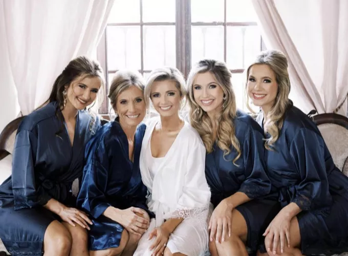 mother of the bride and her 4 daughters. who you taking?