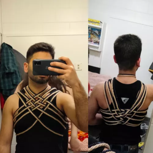 multi-coloured harness looks so amazing
