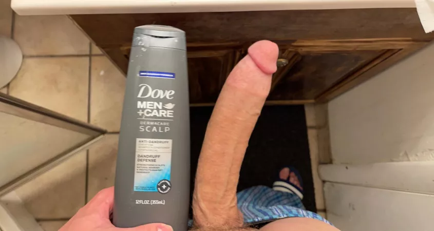 My 18yo cock compared to my shampoo bottle
