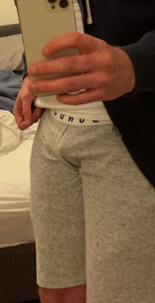 my 2” in grey sweatpants [29]
