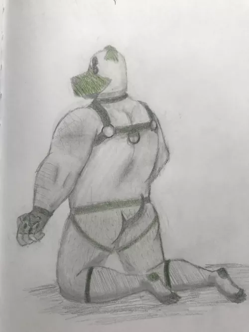 My 5th attempt at drawing bara art. I thought Iโd try something kinky and work on backs. I always love criticism.