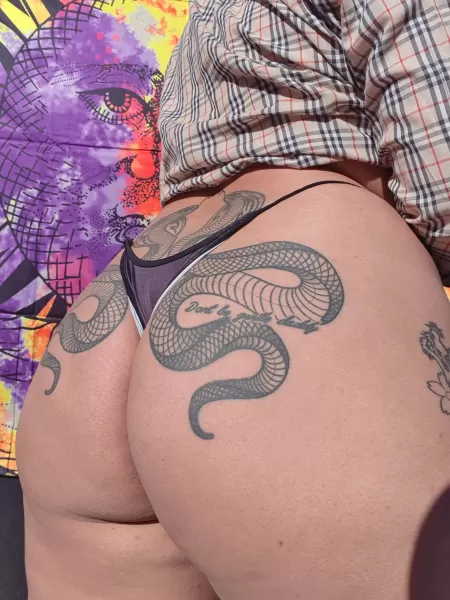 My ass is eating my thong all the way up