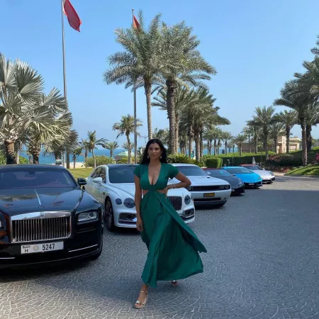 My aunt showing off her cleavage on Instagram