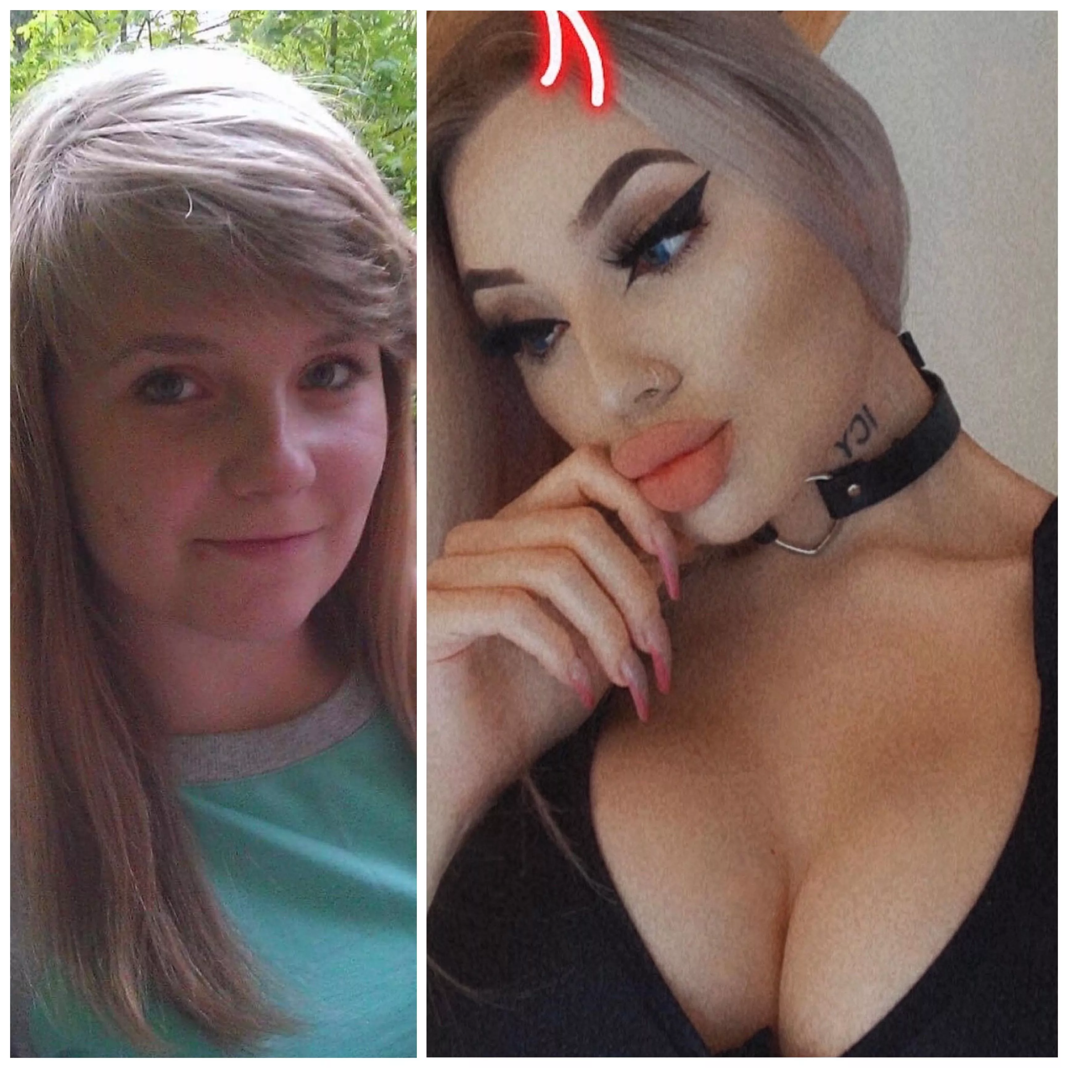 my bimbofication😈 18 and 21 years old😱💋 my bimbofication😈 18 and 21 years old😱💋