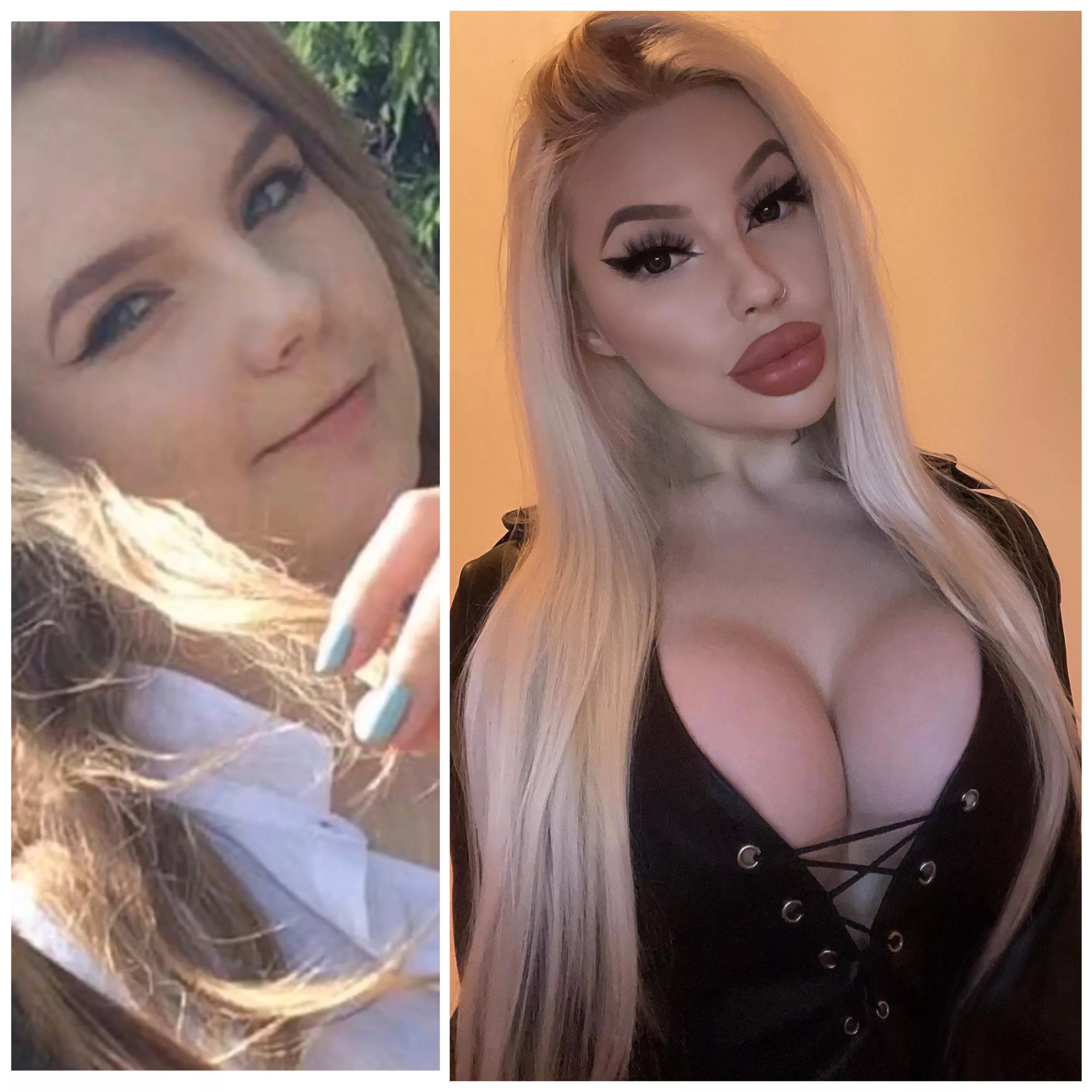 my bimbofication😈🔥 18 vs 21 😱 i’m obsessed😍 my bimbofication😈🔥 18 vs 21 😱 i’m obsessed😍