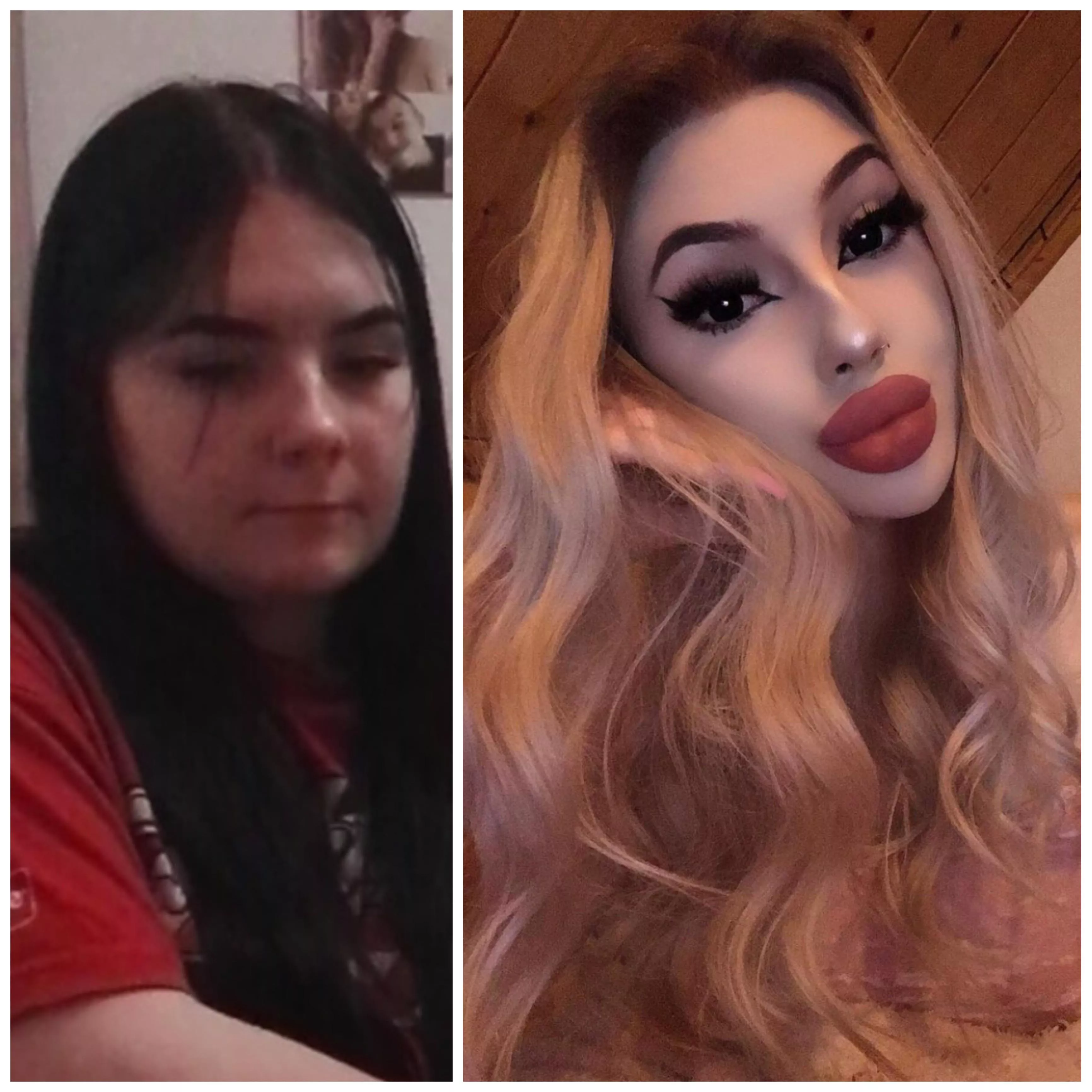 🔥my bimbofication🔥 2017 vs 2021 👸🏼😈 🔥my bimbofication🔥 2017 vs 2021 👸🏼😈