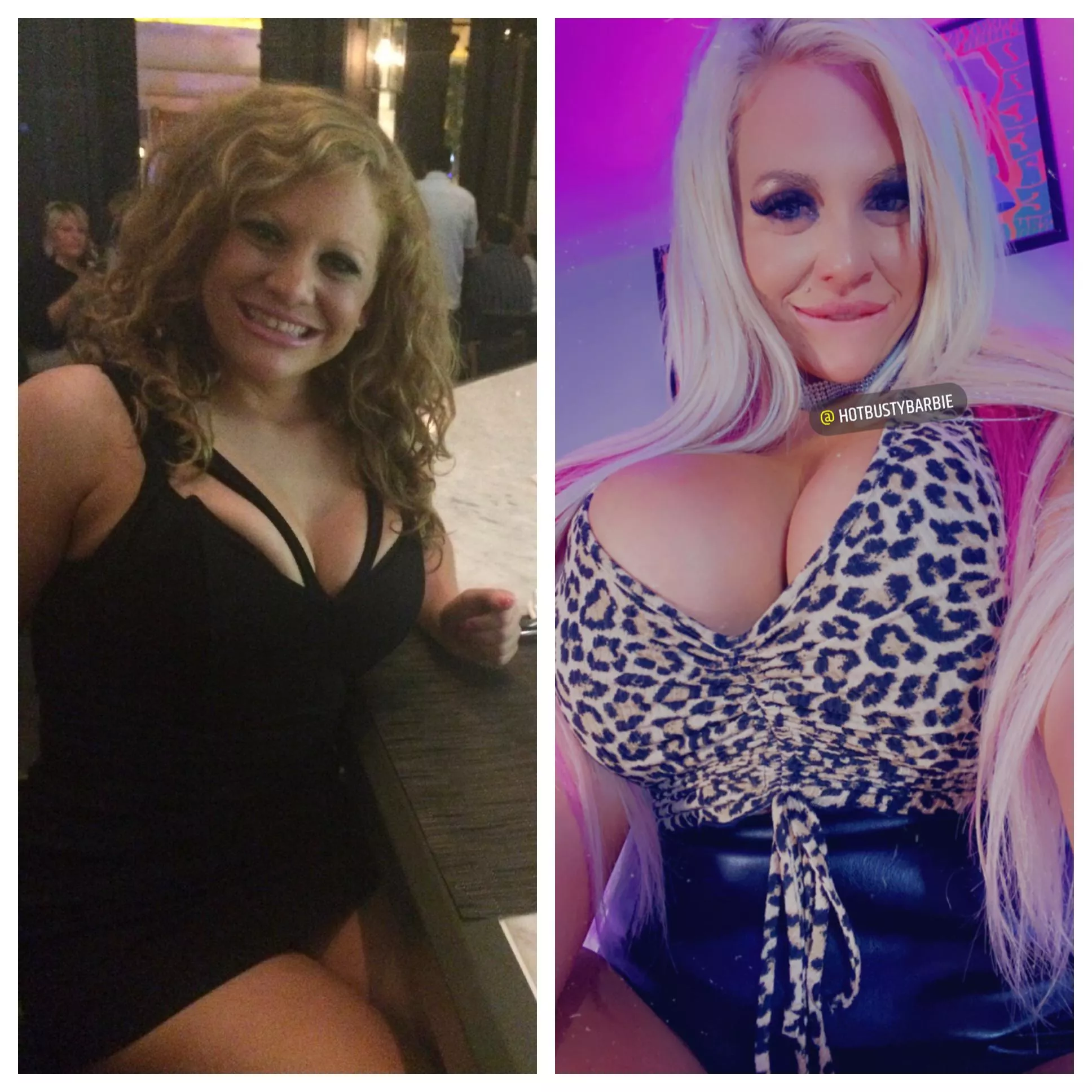 My bimbofication Before and After My bimbofication Before and After