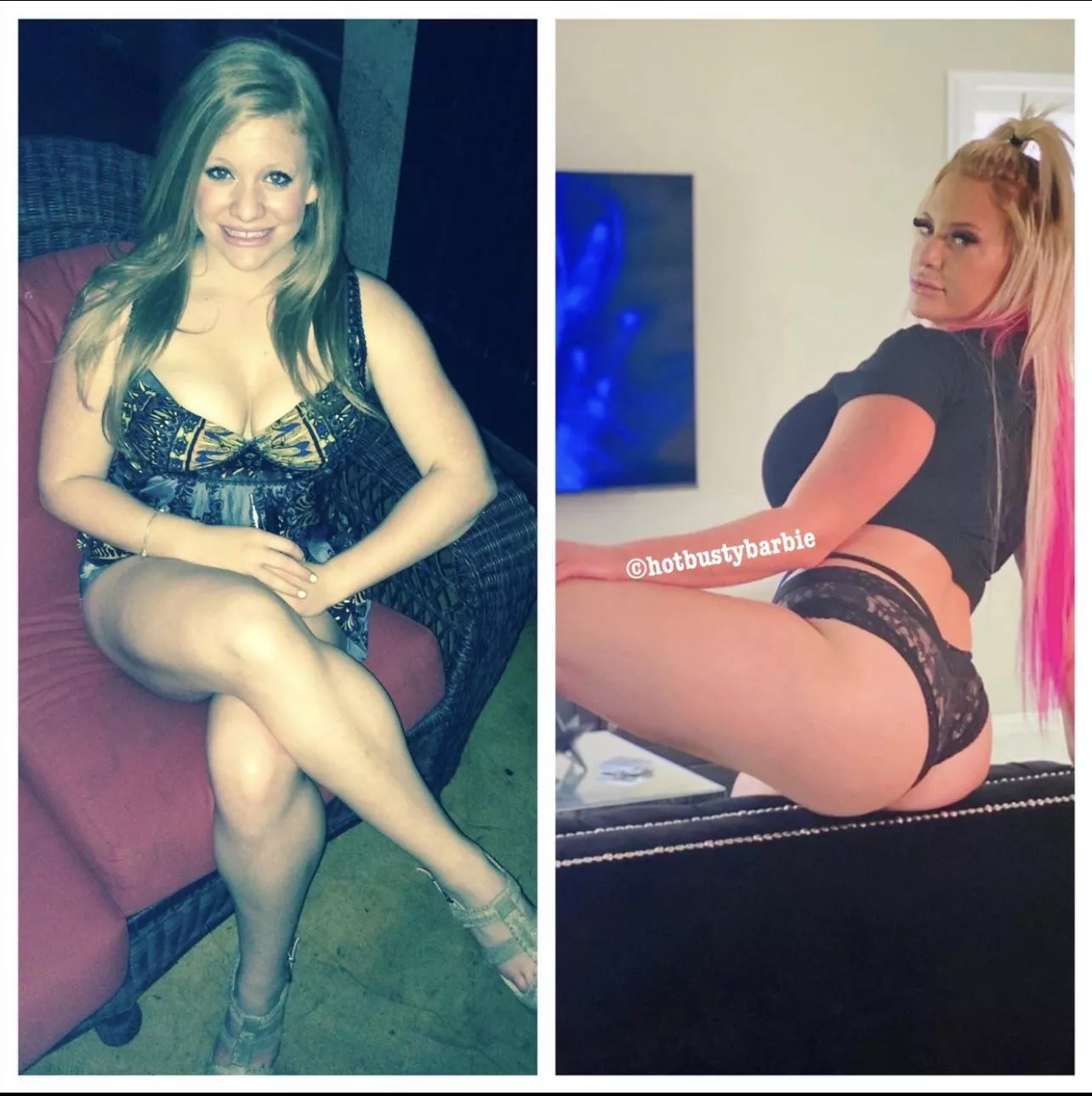 My bimbofication before and after My bimbofication before and after
