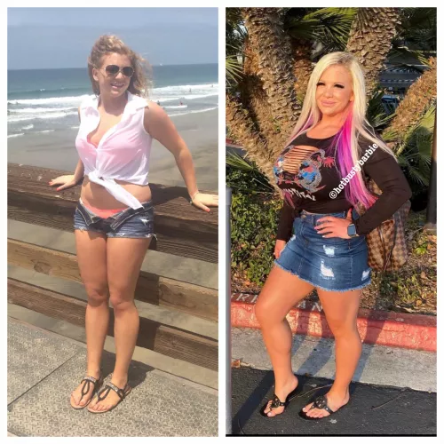 My bimbofication proecss beofre and after! [F] NSFW