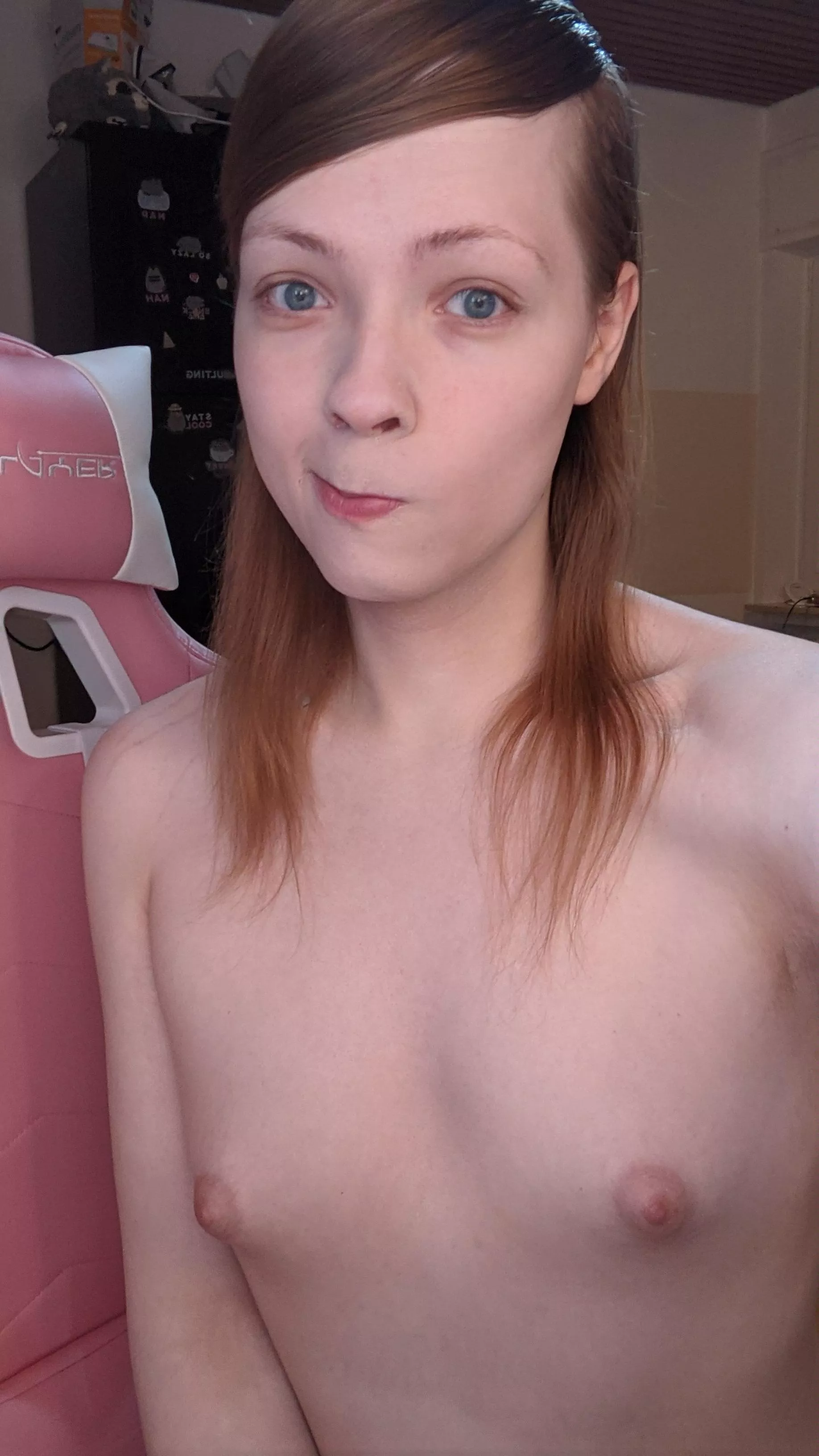 My boobs are still not really big, but I like them 😊 do you like them too? 😕