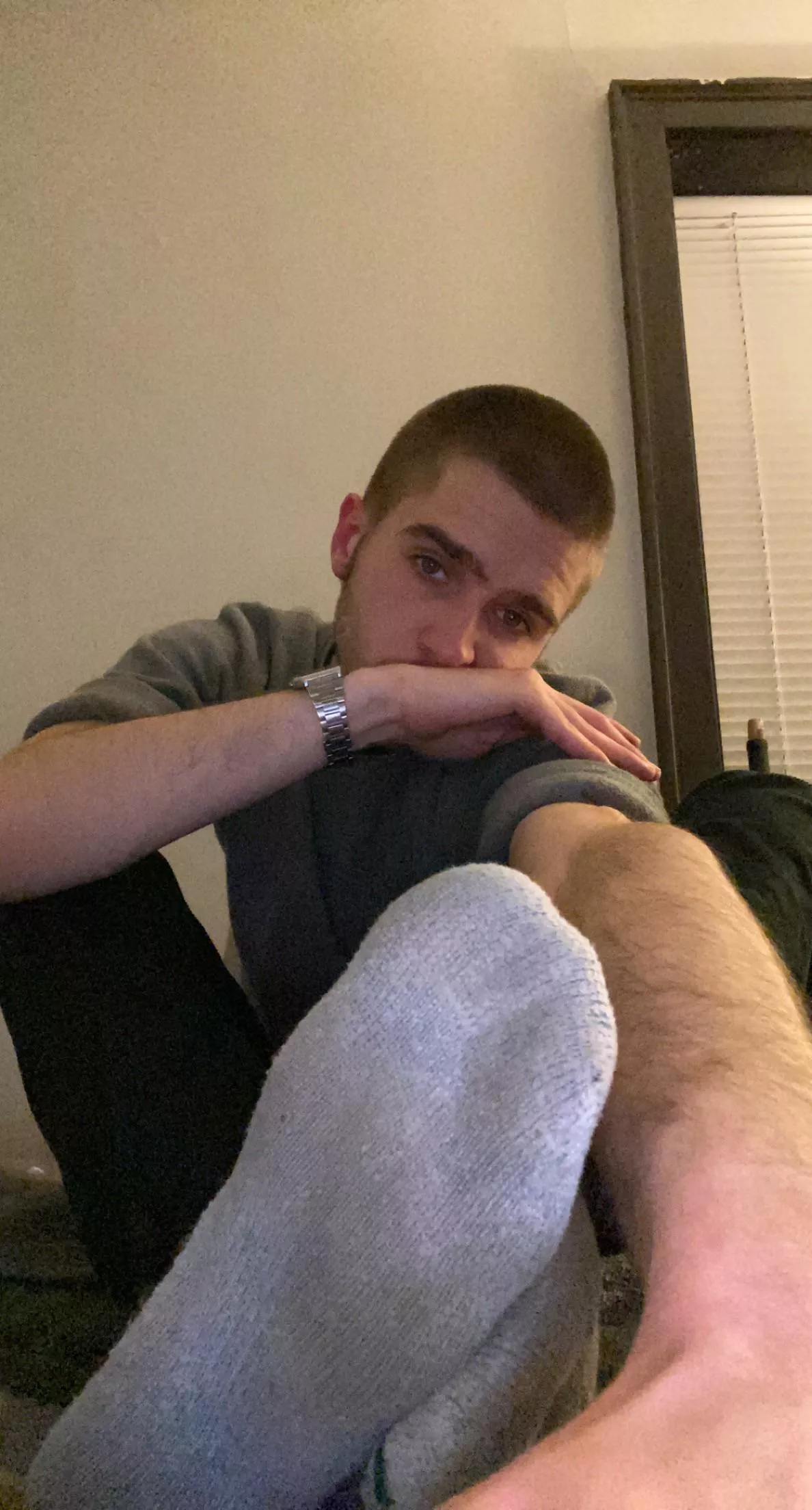 My bud wanted to see my feet but I’m shy haha