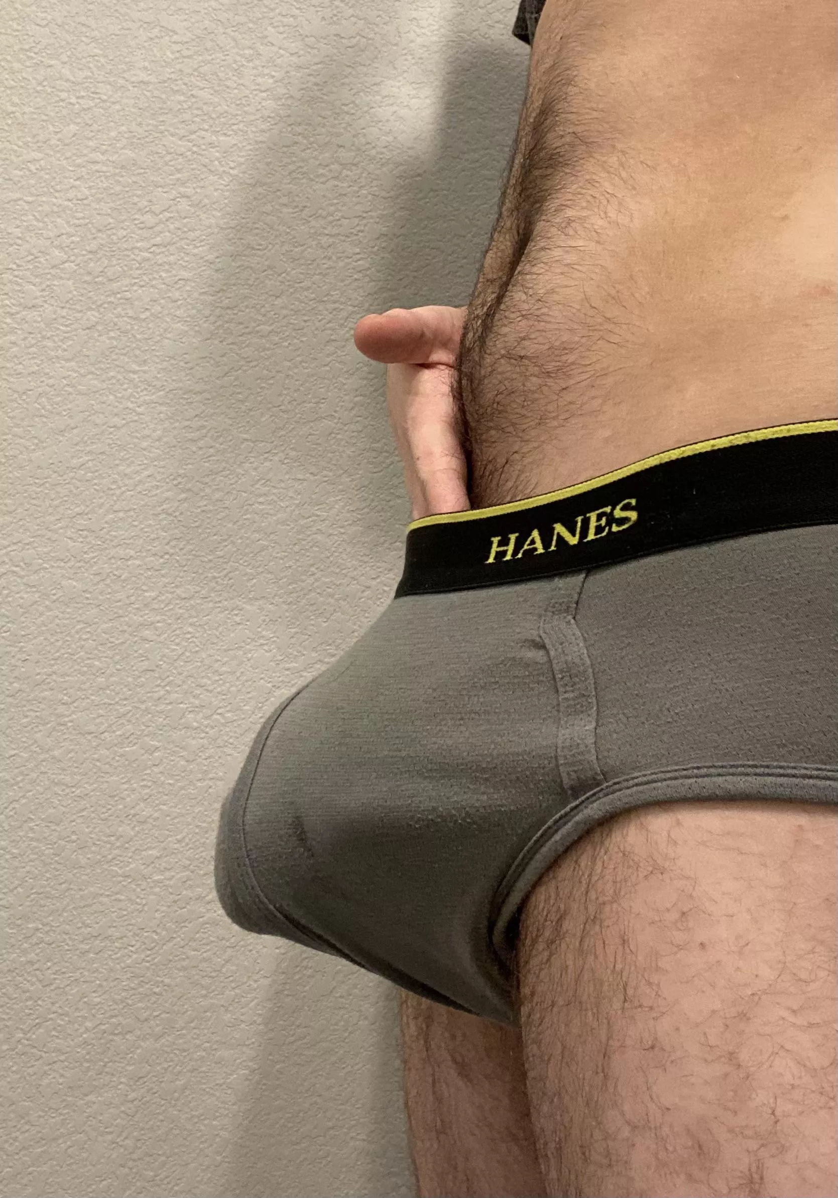 My bulge in Hanes briefs