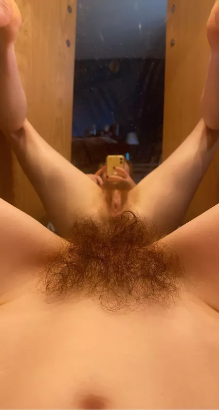 My bush is waiting to be played with⦠wanna help?