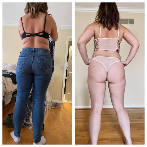 My butt they see at the grocery store VS the butt I show you guys