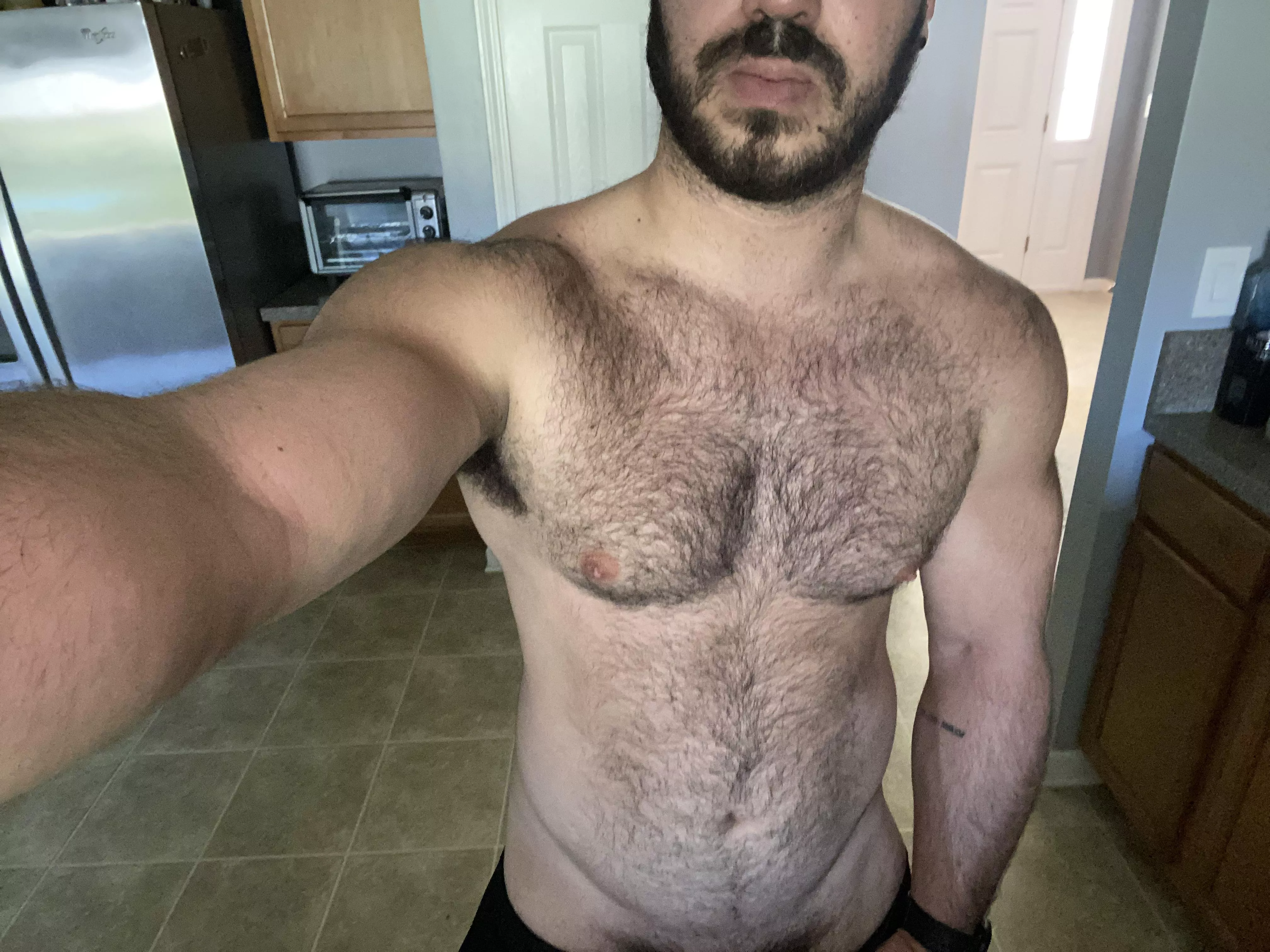 My chest hairy enough for you? My chest hairy enough for you?