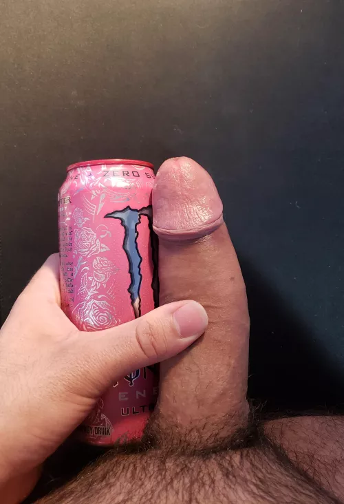 My cock compared to a can. Girth always makes me look smaller in length!