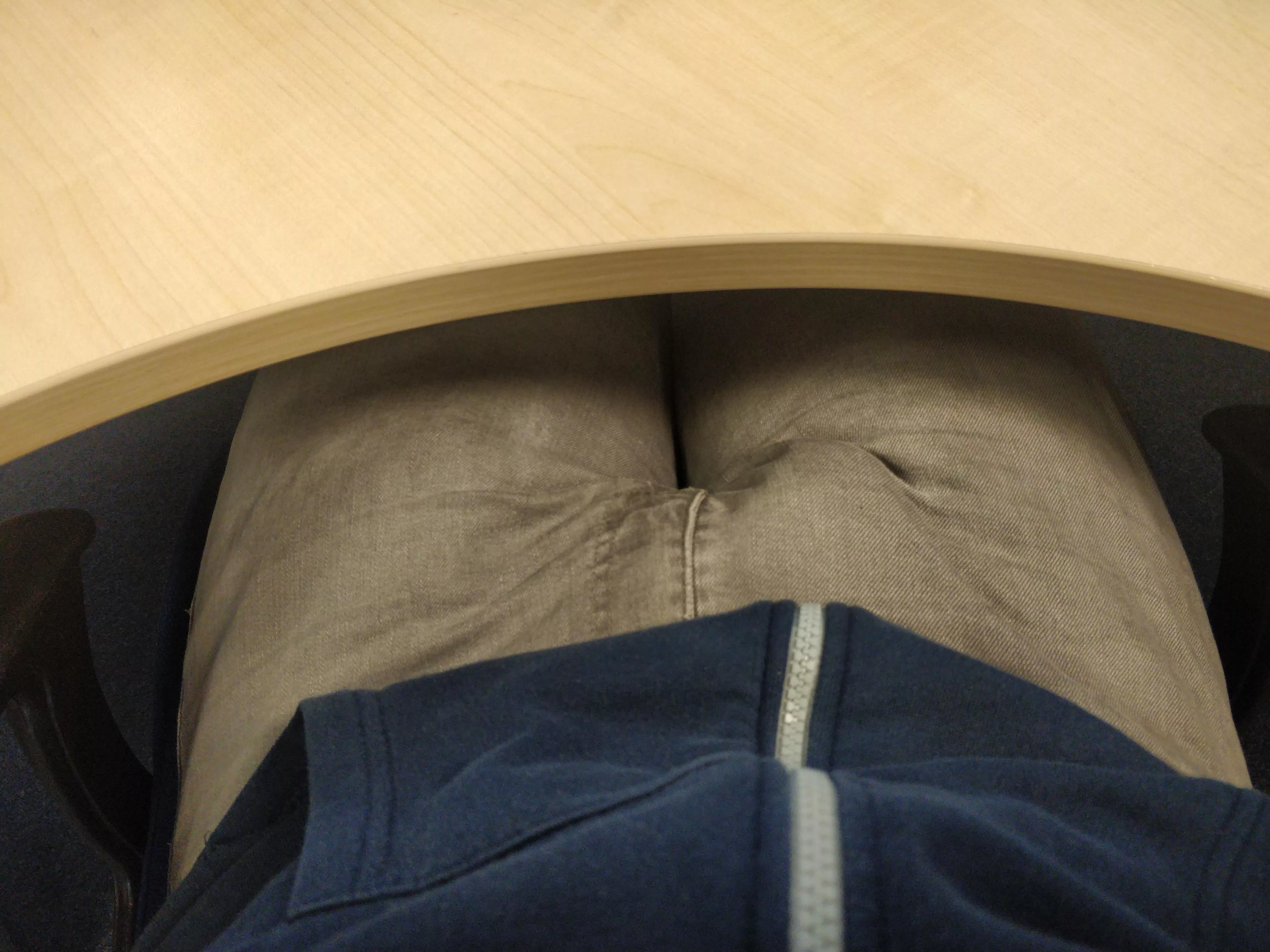 My colleagues are always glancing down when we speak, strange 🤔