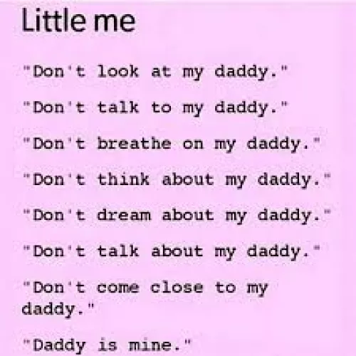 MY DADDY MINE MINE MINE 😤