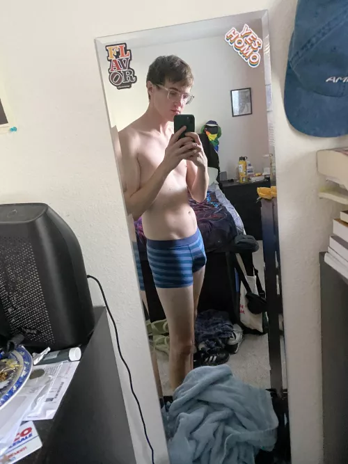 My dick and balls donβt fit as well in these underwear but they are cute!
