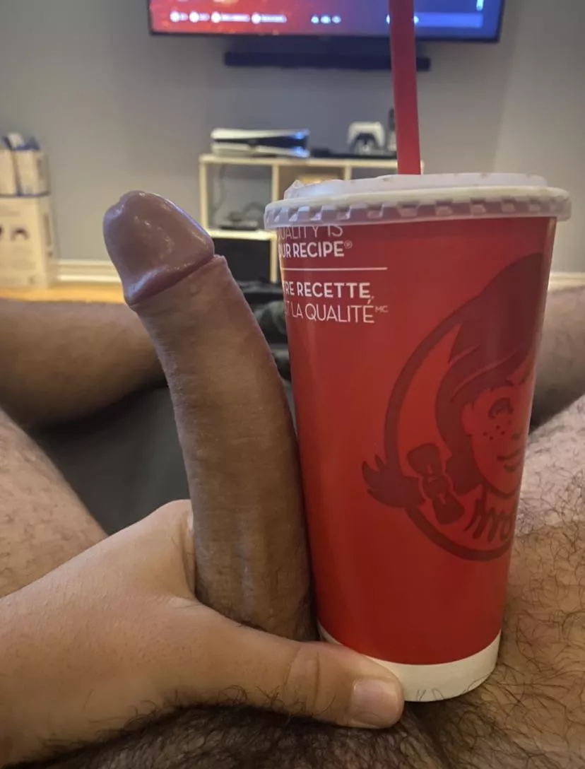 My dick compared to a Wendy’s cup