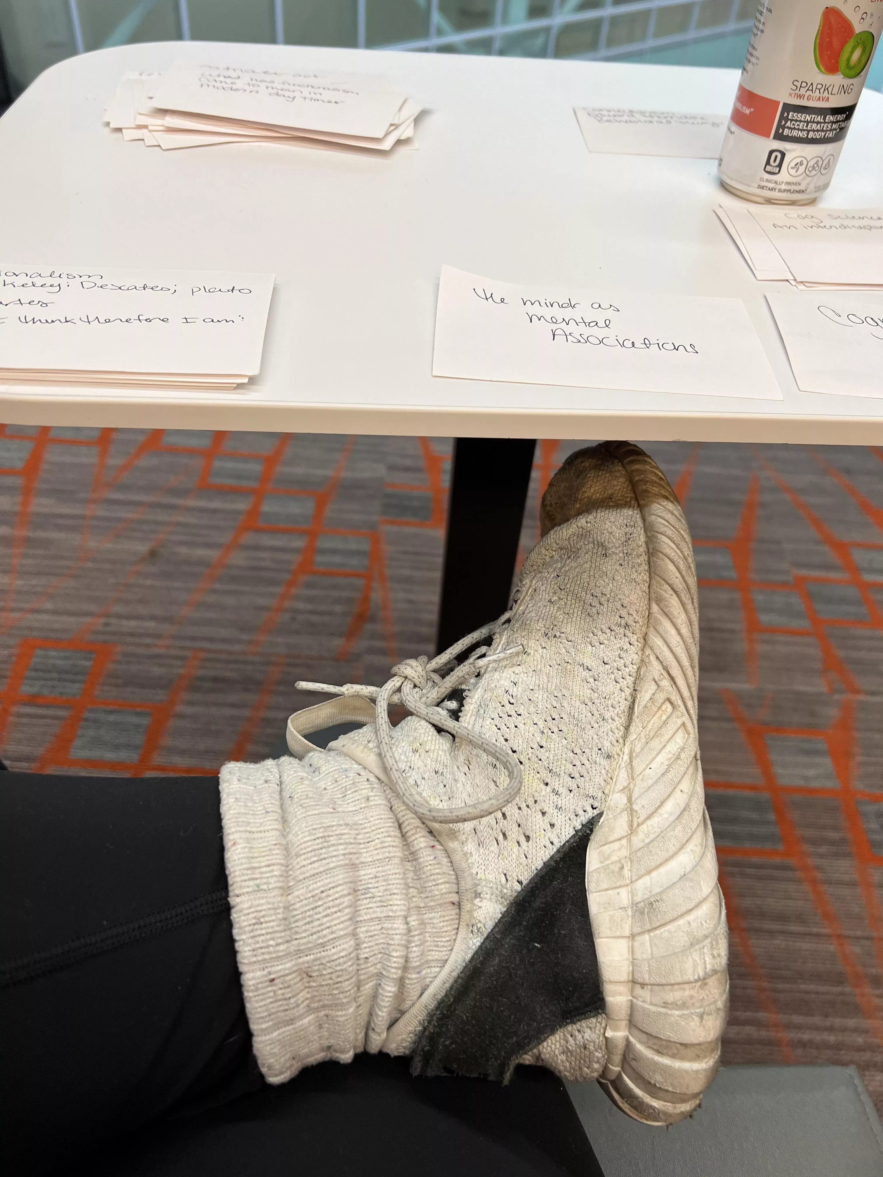 My feet always get extra sweaty on exam days. 😅