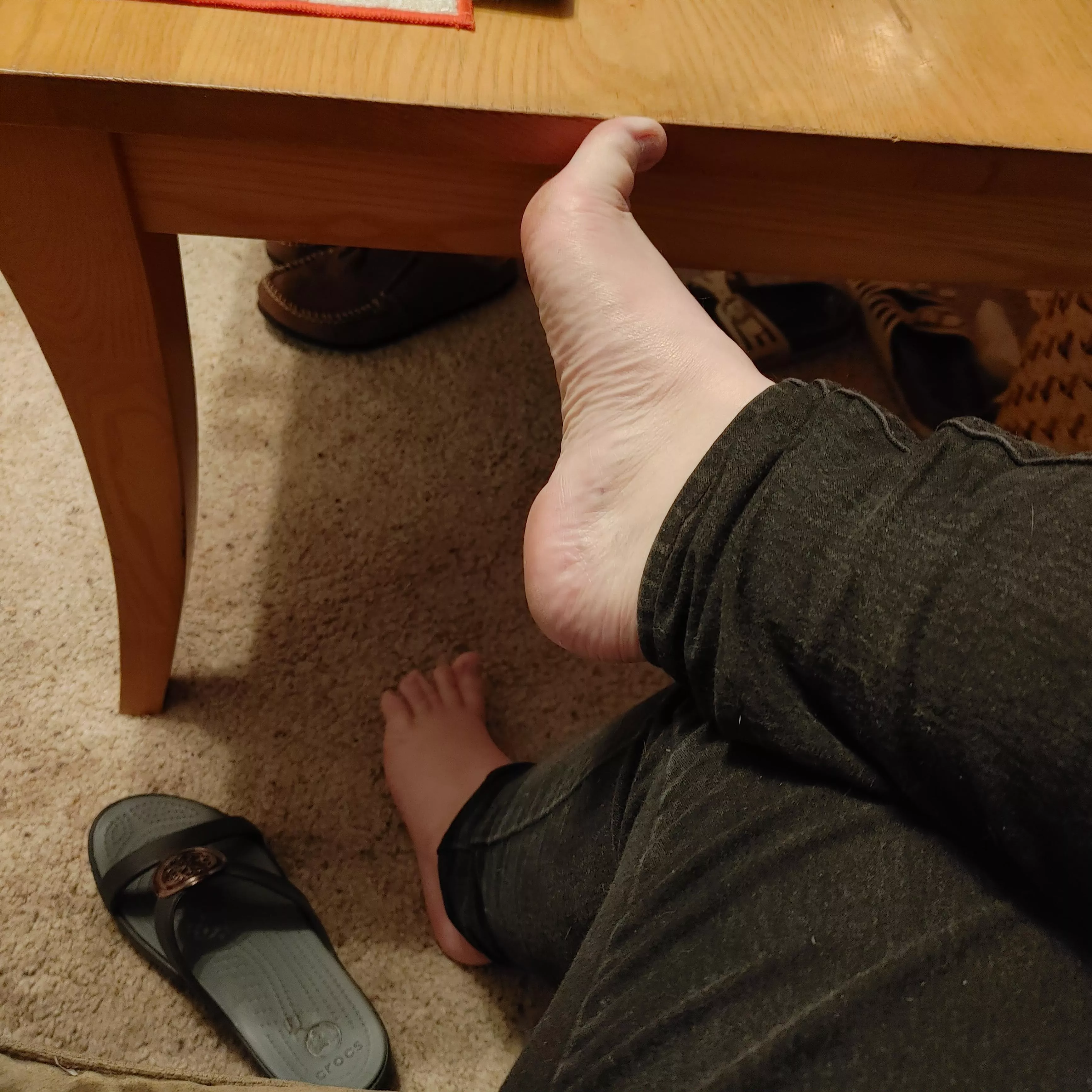 My feet want to experience your tongue on them. My feet want to experience your tongue on them.