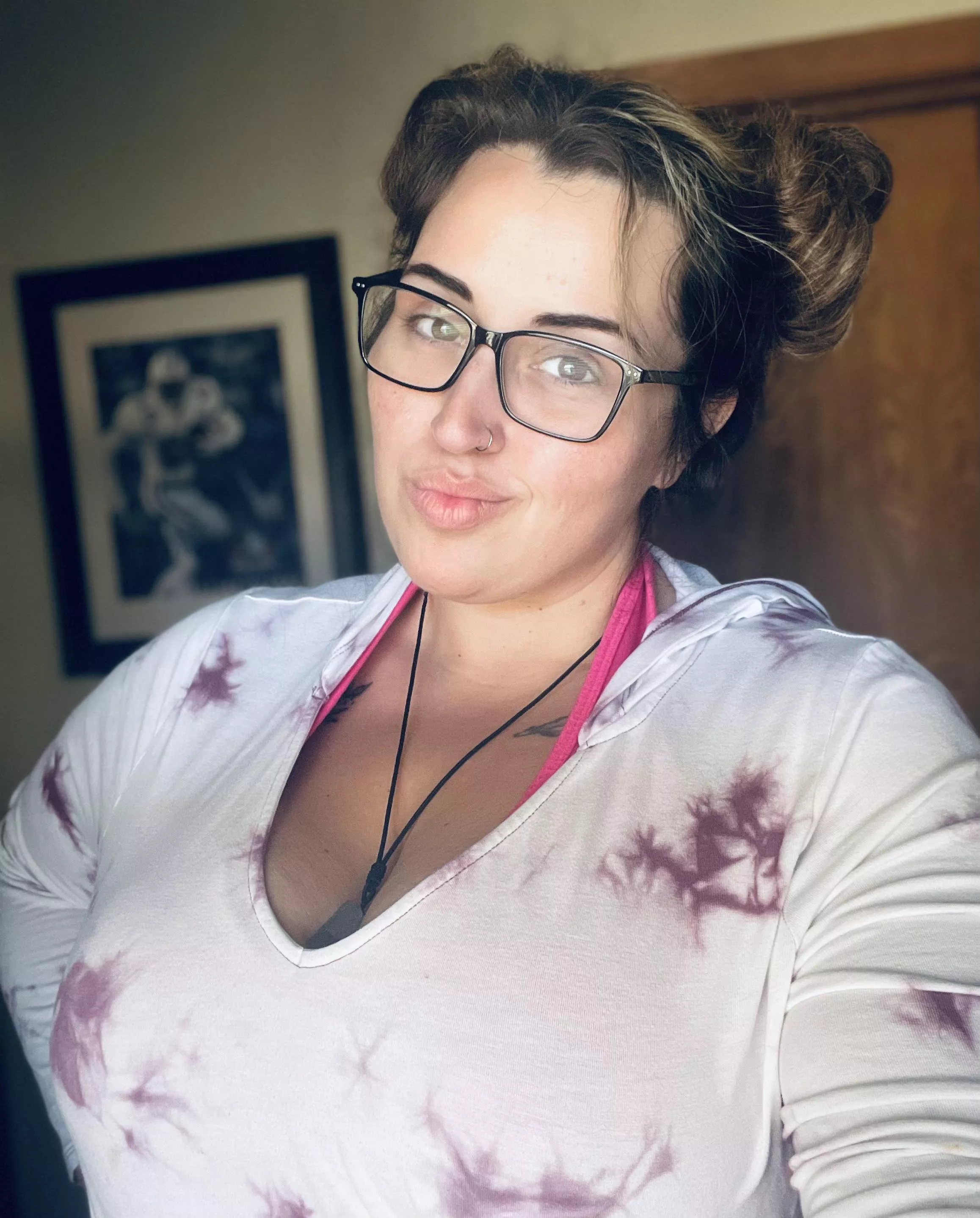 My first attempt at space buns! 🥰🥰