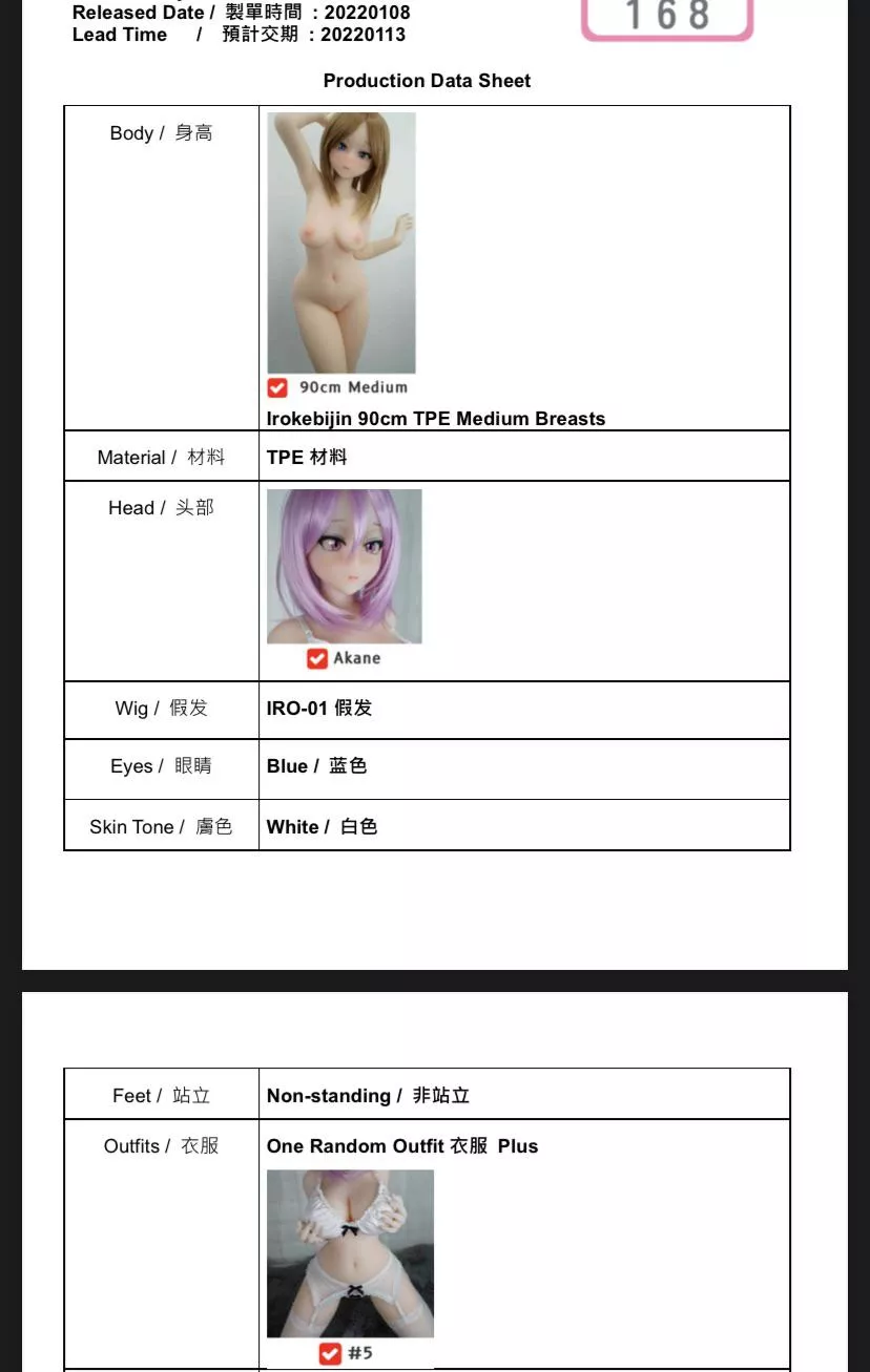 My first full body sex doll! I wonder how long she’ll take to get here, but regardless I can’t wait for her arrival!