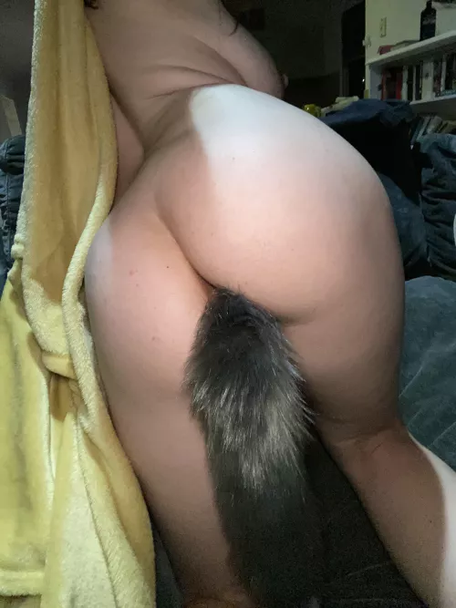 My first plug, first tail, first time trying this… already planning my collection 😍💖