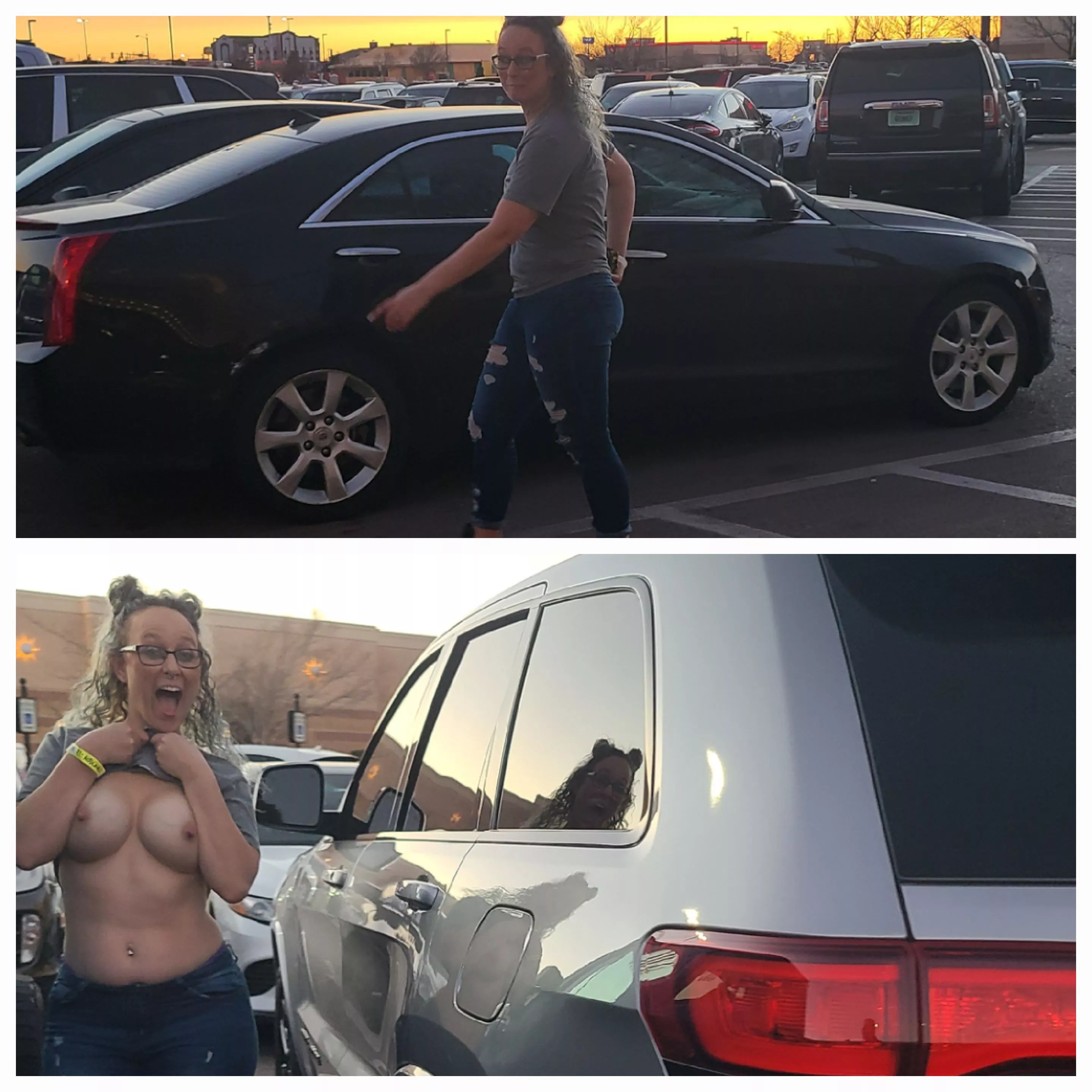 My first post here. So good morning and I hope you enjoy parking lot titties! 😝 My first post here. So good morning and I hope you enjoy parking lot titties! 😝