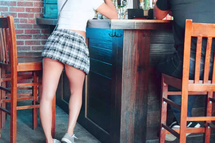 My first public skirt ass flashing