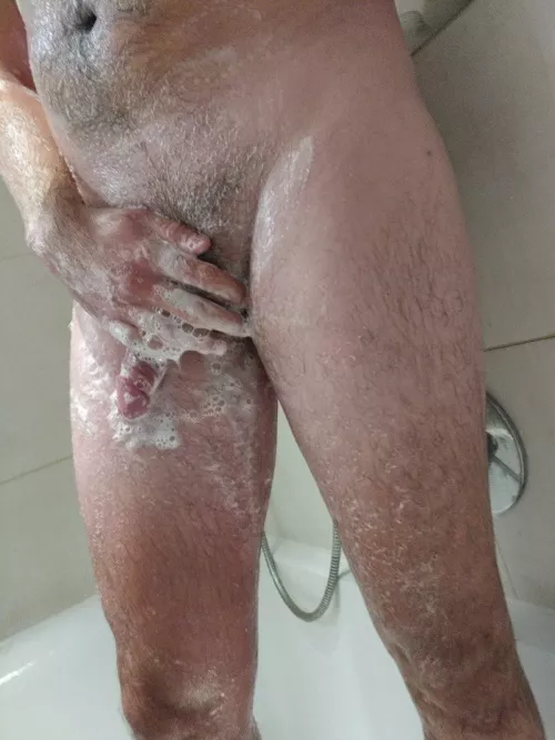 My first time showing off in the shower