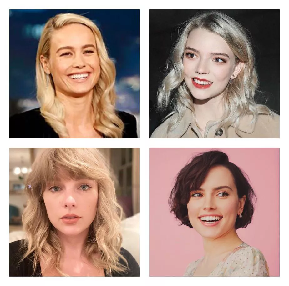 My four favourite women: Brie Larson, Anya Taylor-Joy, Taylor Swift and Daisy Ridley