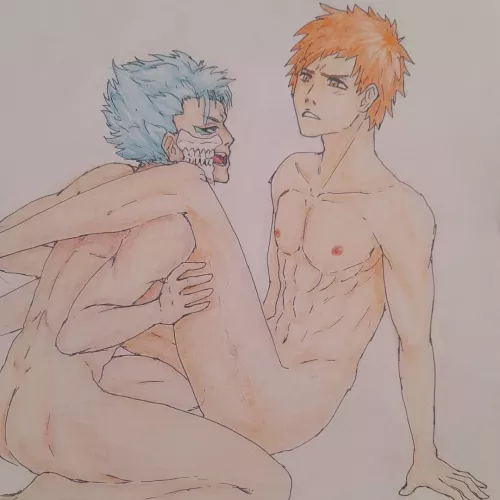 my friend drew grimjow and ichigo