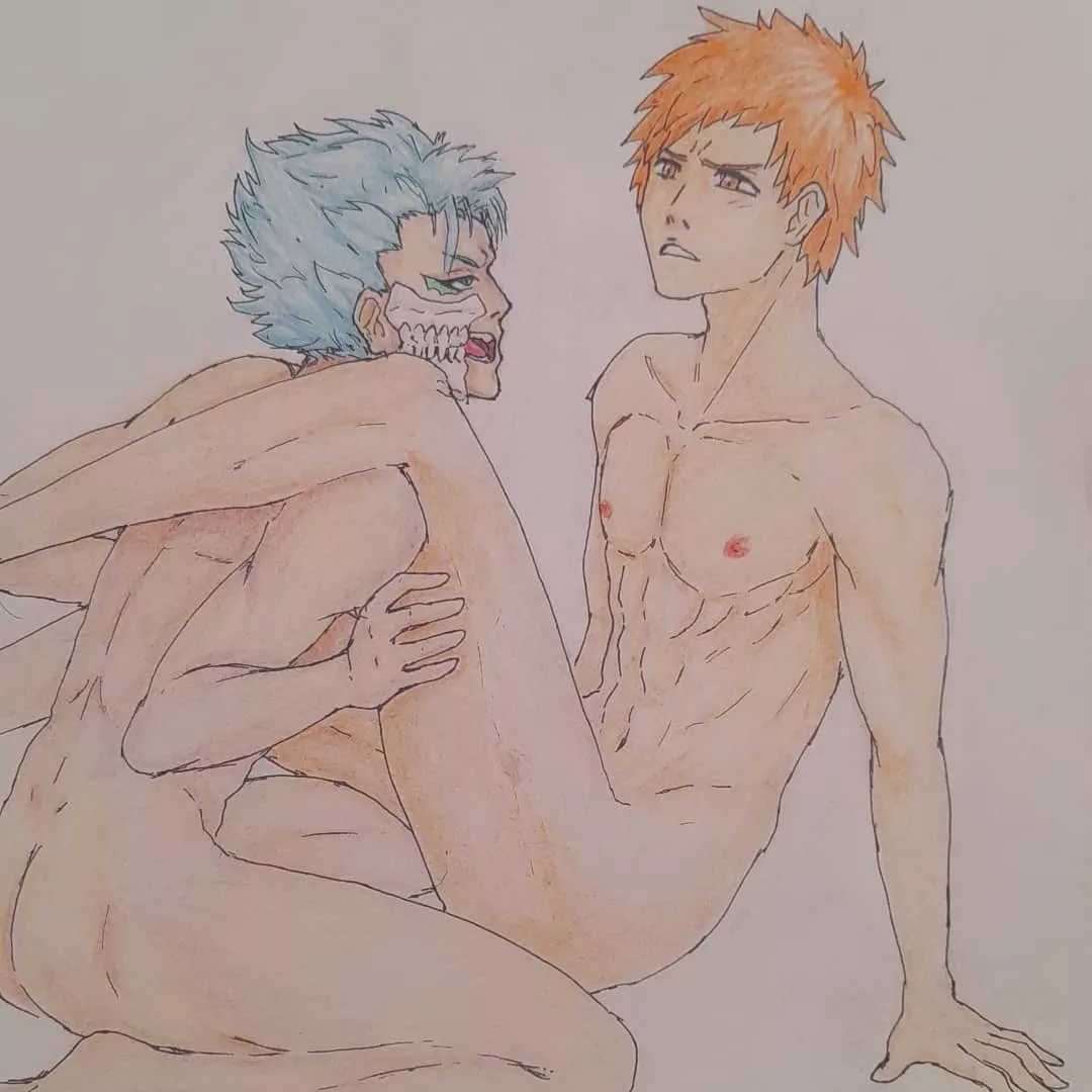 my friend drew grimjow and ichigo