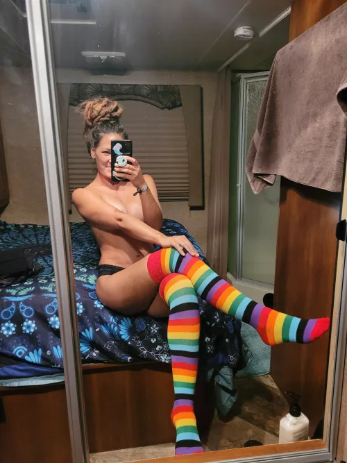 My friend gifted me these socks π³οΈβπ (f) What do you think?