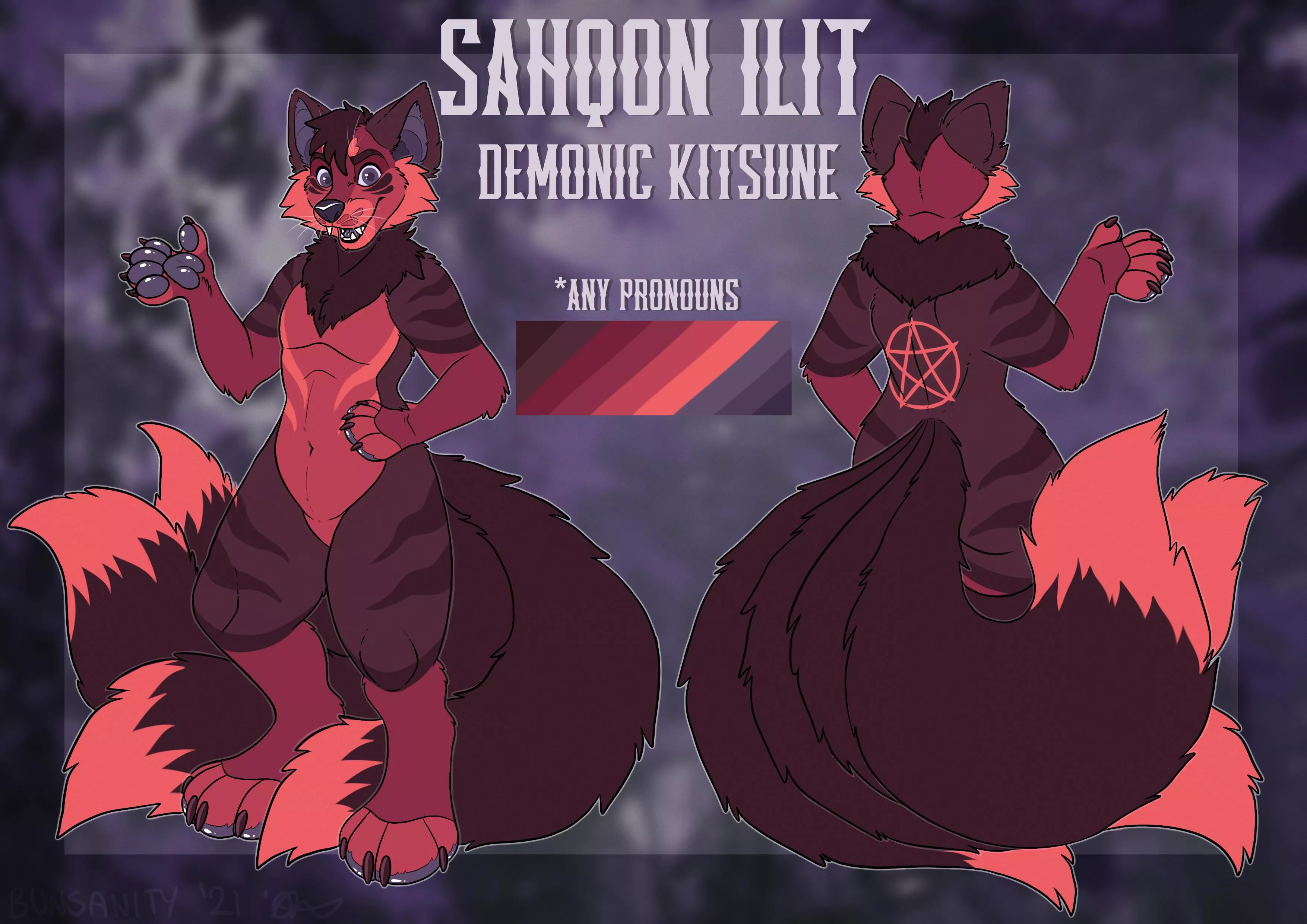 My Fursona is finished and I’m so happy with it :3. (Commissioned Bunsanity on Etsy, @Bunsanity_ on Twitter.)