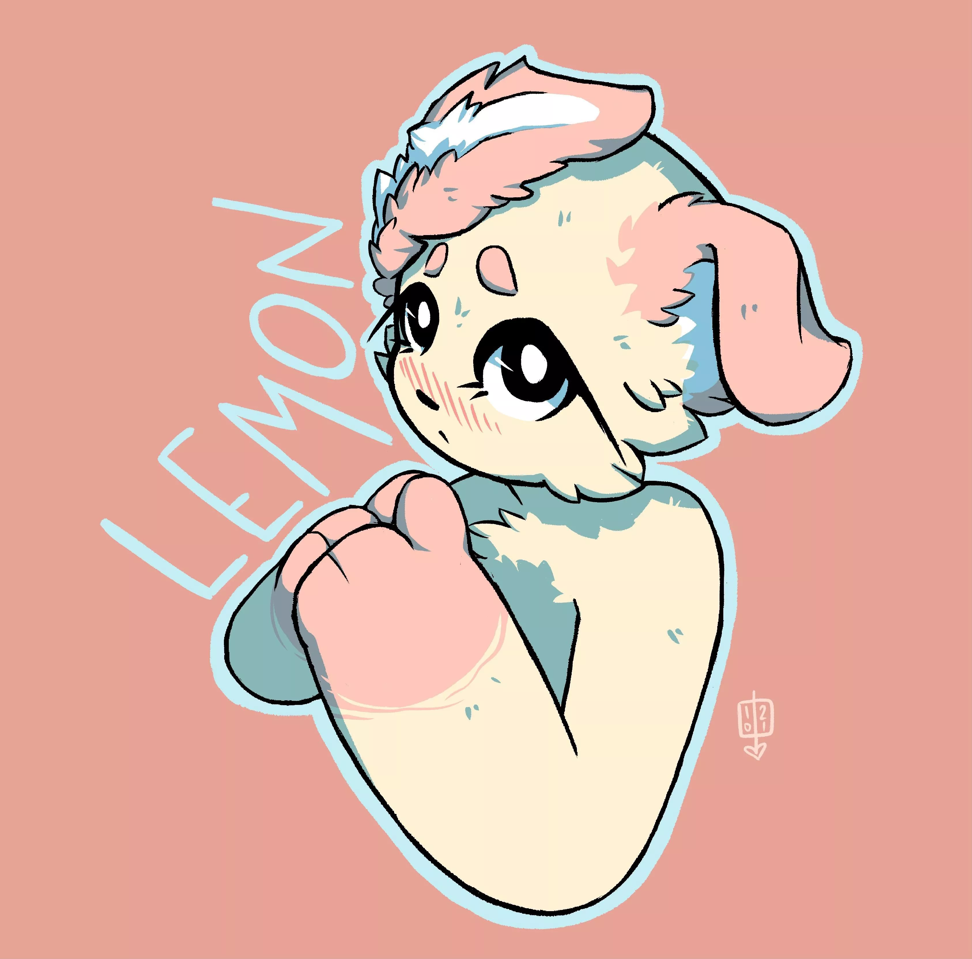 my fursona, lemon 💕💕