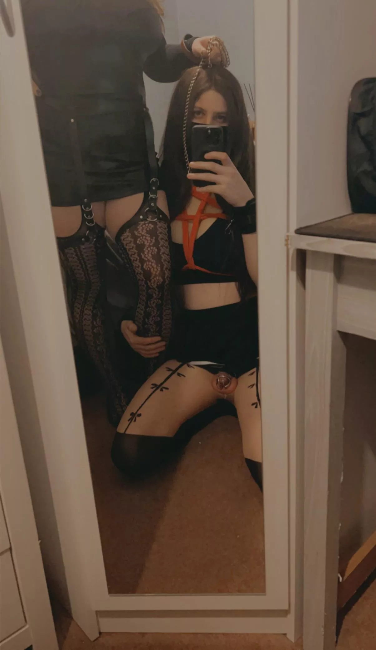 My gf said it’s staying locked until I can be a good sissy 🥺