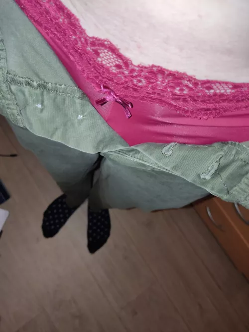 My girlfiend is making me wear panties to work totday so i Will be reminded all day that i am her sissy gurl , so excited π³π€€